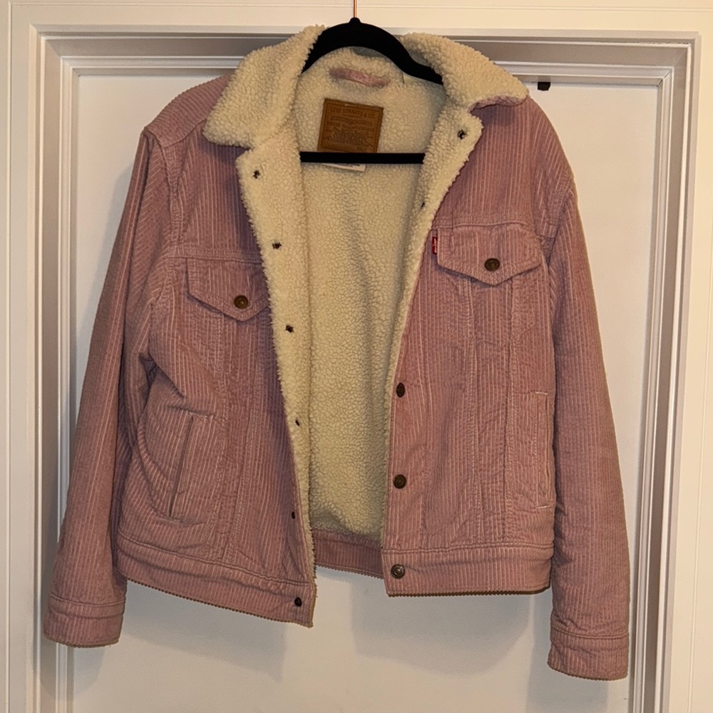 Levi's Pink Jean Jacket with Sherpa Lining